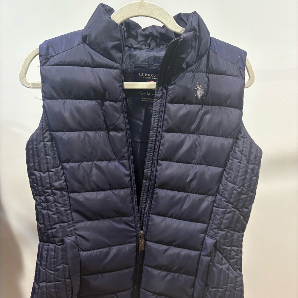 U.S. Polo Assn. Women's Dark Blue Quilted Vest